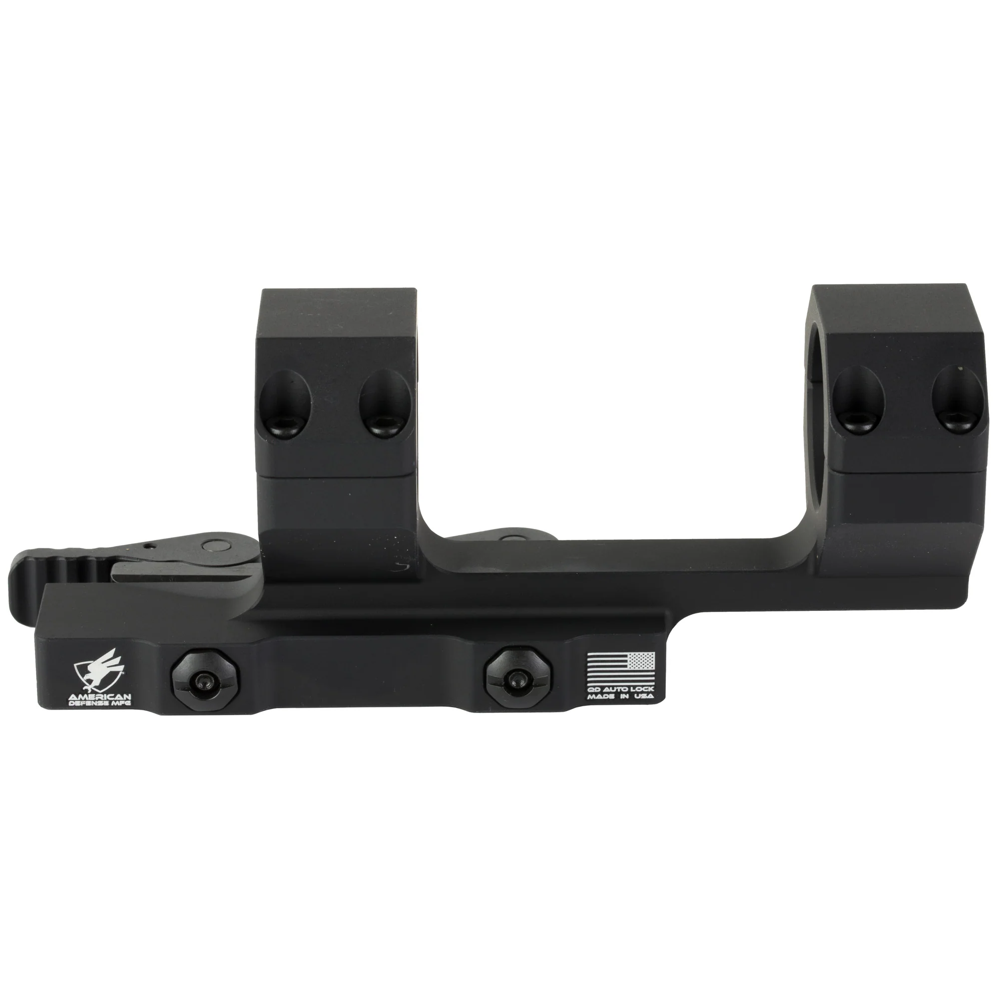 American Defense Mfg, 30mm Quick Detach Scope Rings, AR-15/M4, Black Anodized - AD-DELTA-C-30-STD - Image 3