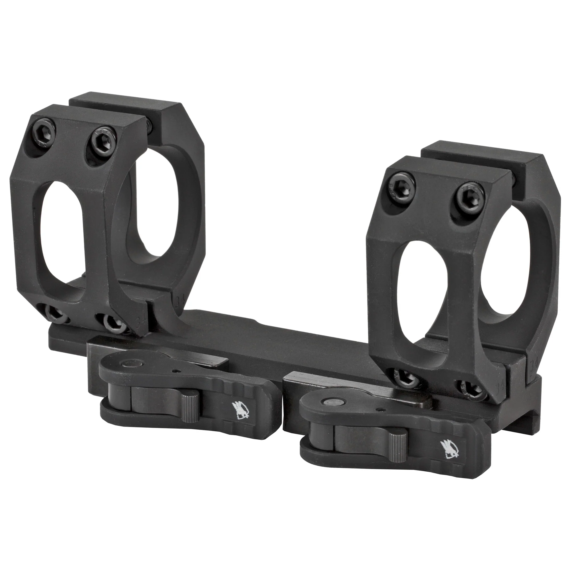 American Defense Mfg, 34mm Quick Detach Scope Rings, Black - AD-RECON-SL-34-TAC - Image 2