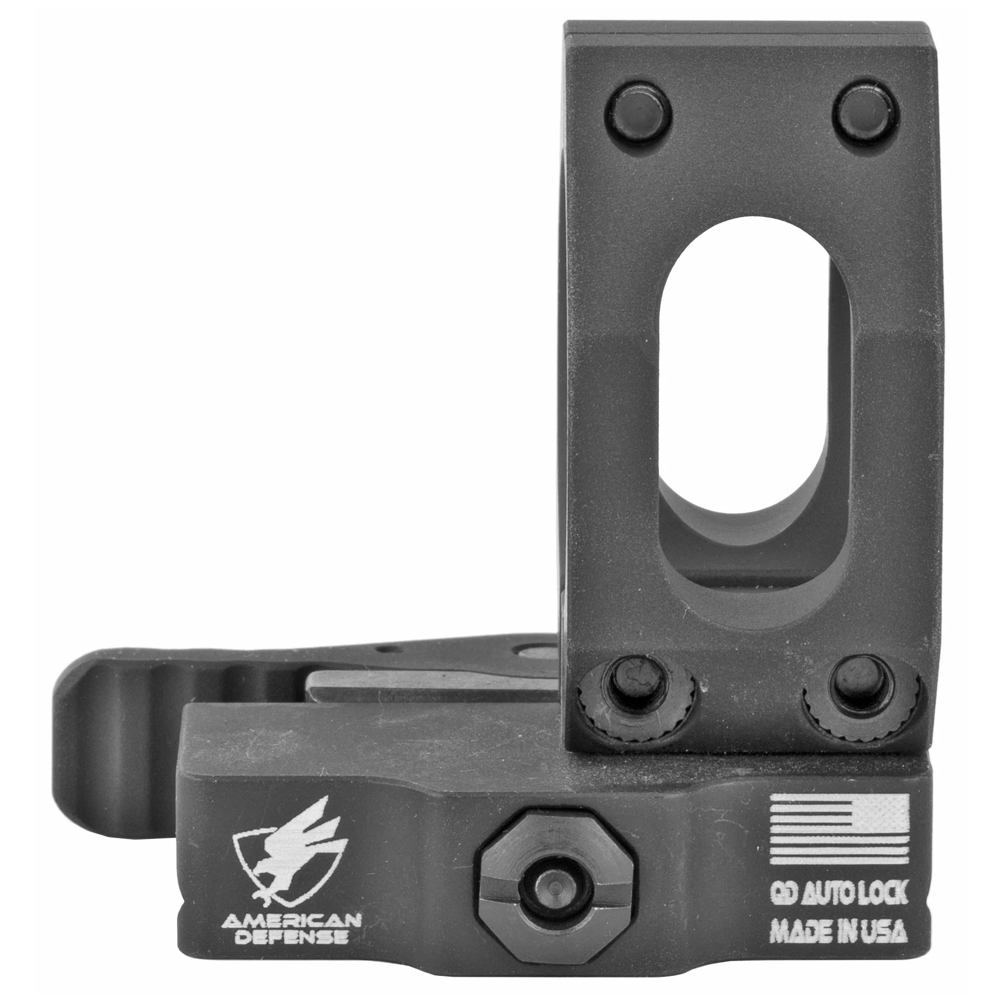 American Defense Mfg AD-68, Quick Detach Optic Mount, Picatinny, Black - AD-68-L-STD - Image 3