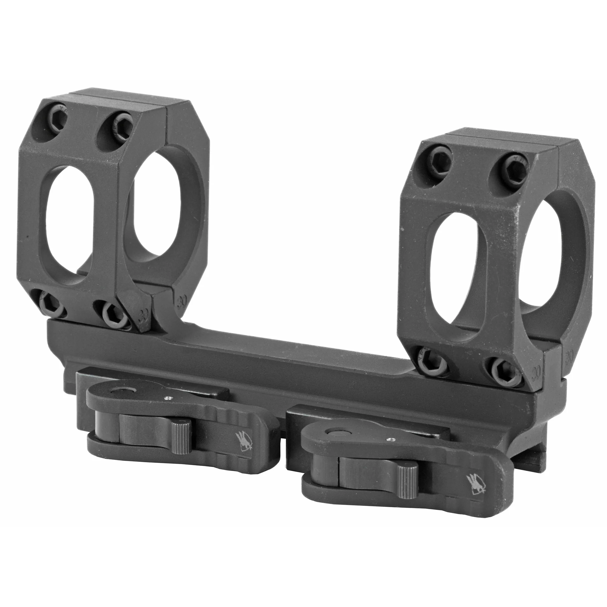 American Defense Mfg AD-Recon, 30mm Quick Detach Scope Rings, Black - AD-RECON-S-30-STD - Image 2