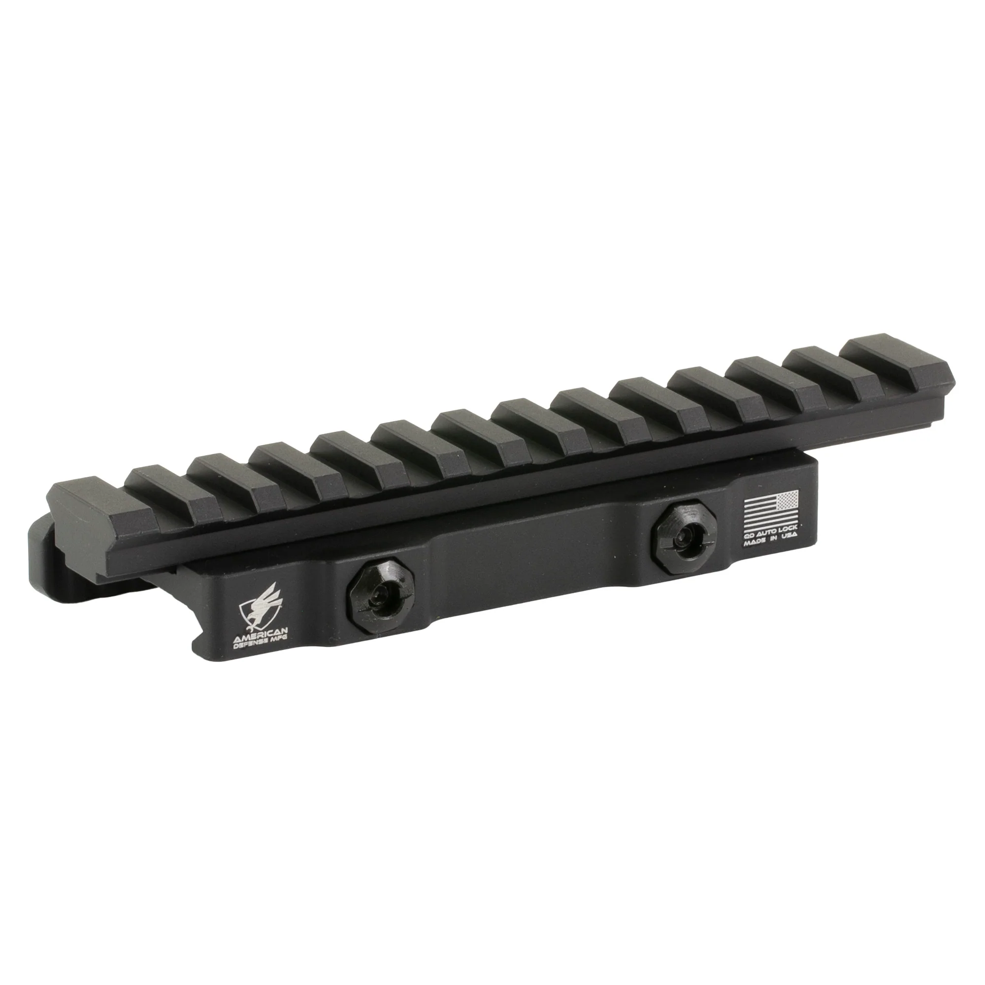 American Defense Mfg, Cantilever Picatinny Rail, Picatinny, Black Anodized - AD-1700-XLR-STD