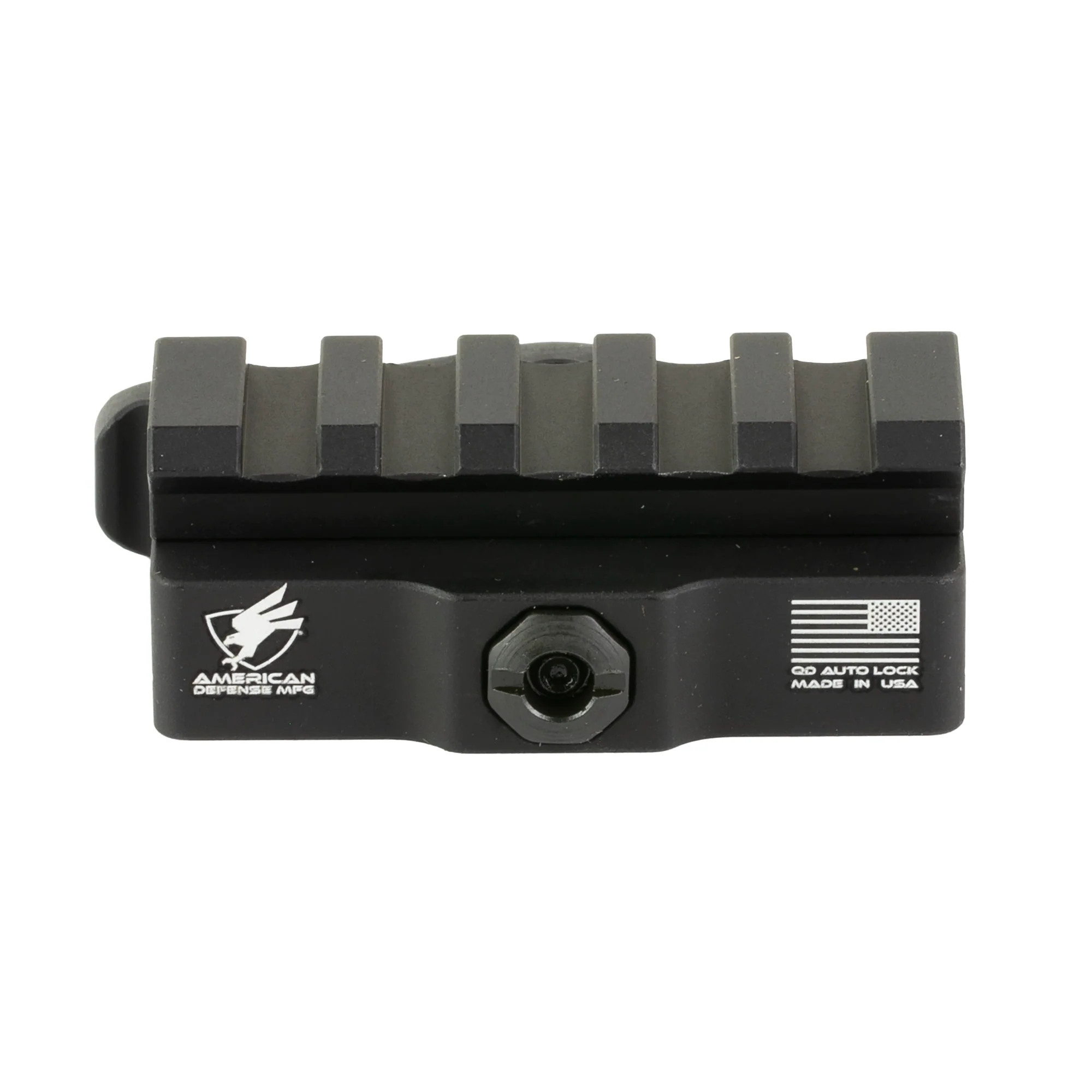 American Defense Mfg Picatinny Riser, 5-Slot Quick Detach, Black Anodized - AD-170-VPG-5LUG-STD - Image 3