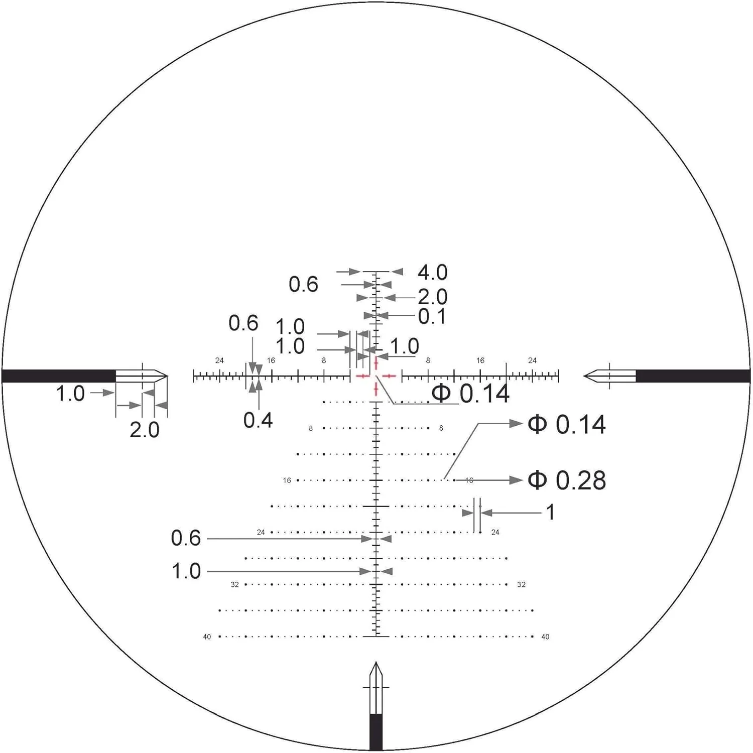 Arken Optics EPL4 6-24×50 FFP Illuminated Reticle with Zero Stop 30mm Tube Lightweight Rifle Scope - Image 11