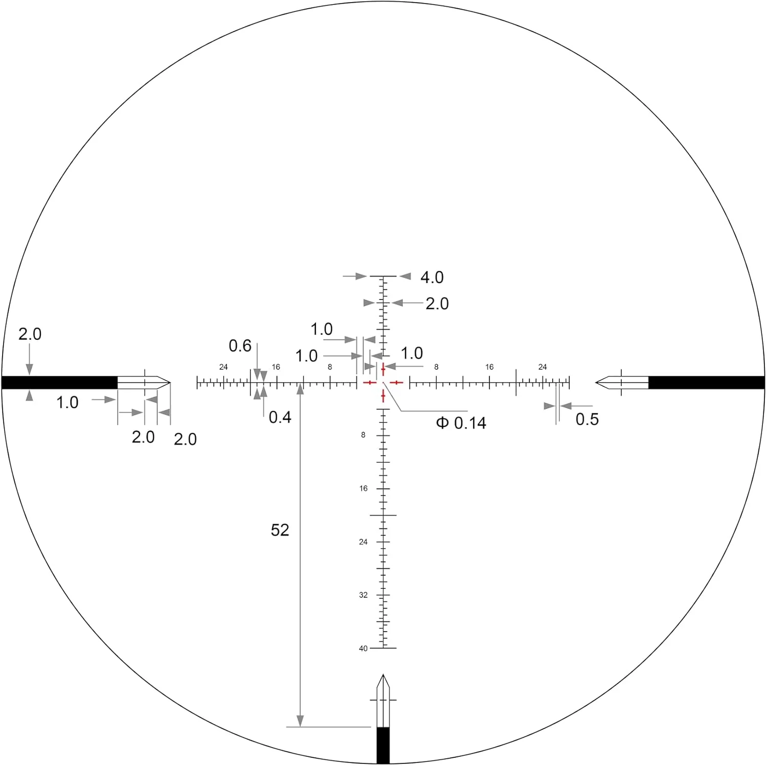 Arken Optics EPL4 6-24×50 FFP Illuminated Reticle with Zero Stop 30mm Tube Lightweight Rifle Scope - Image 17