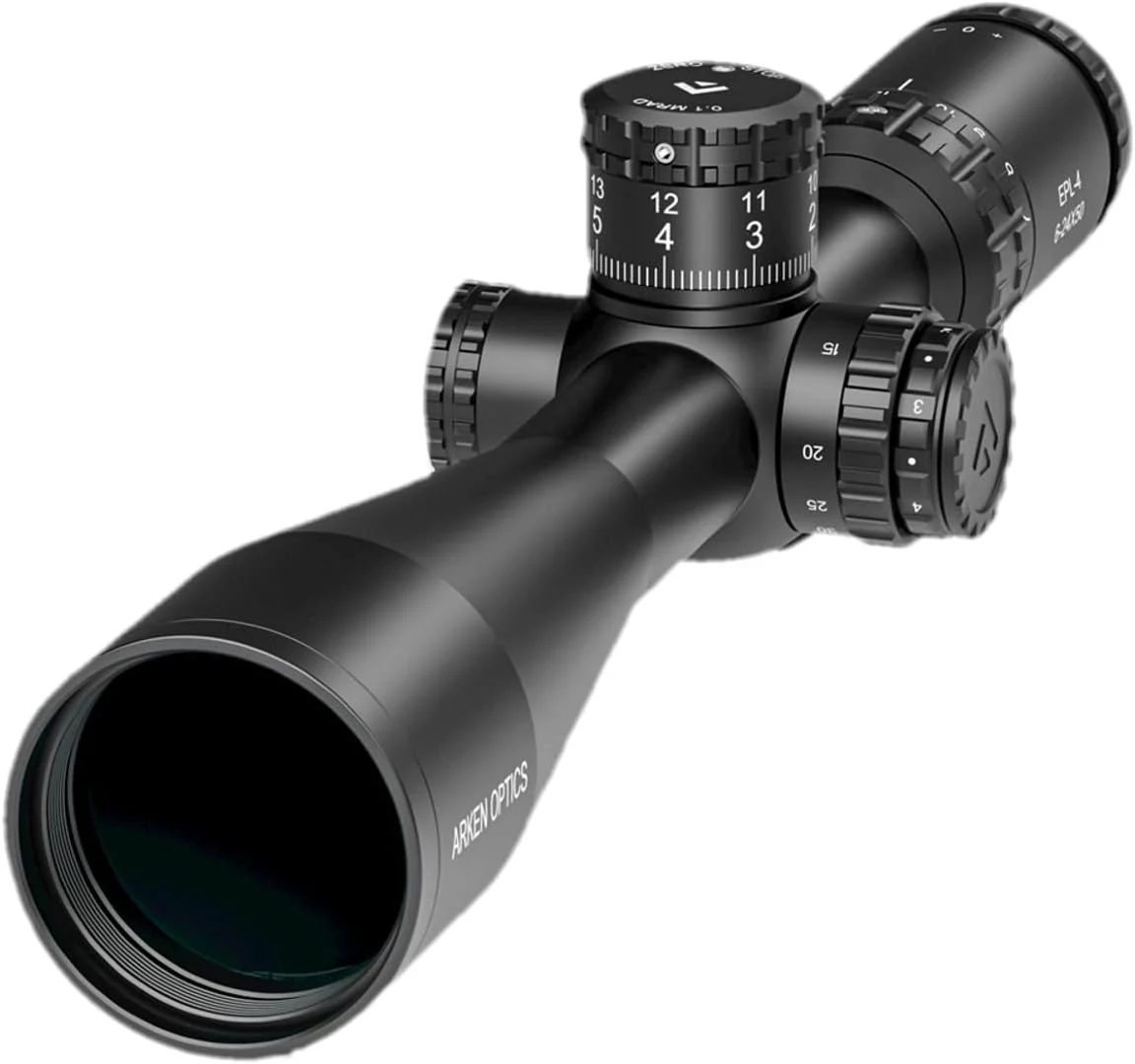 Arken Optics EPL4 6-24×50 FFP Illuminated Reticle with Zero Stop 30mm Tube Lightweight Rifle Scope - Image 2