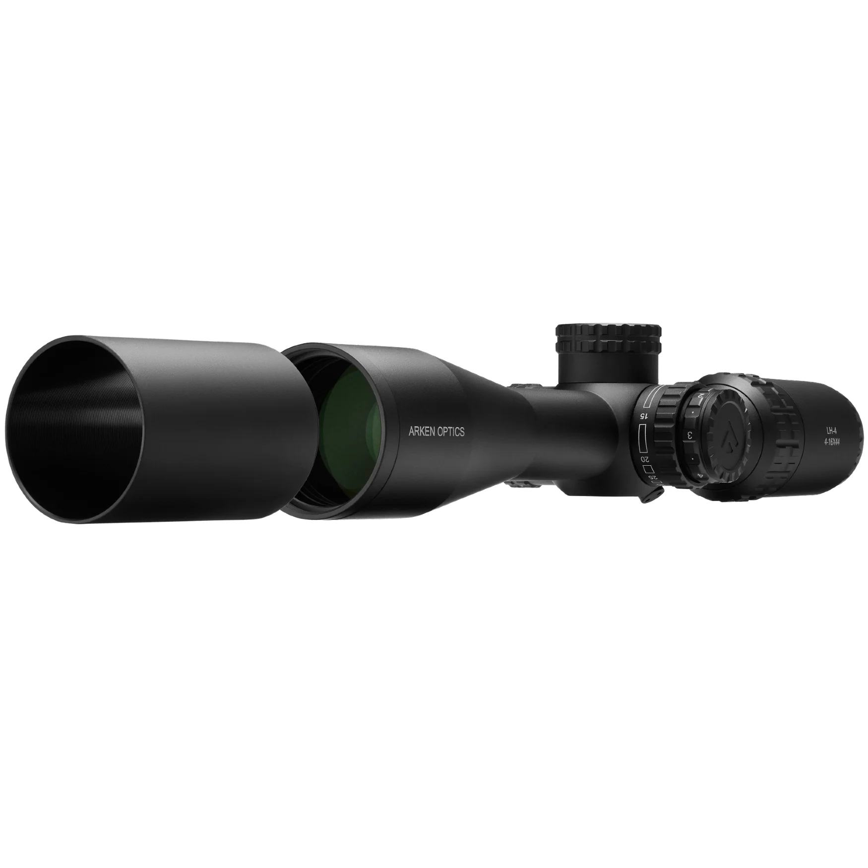 Arken Optics LH-4 4-16x44 FFP Rifle Scope with Illuminated VPR/VHR Reticle and Capped Tool-Less Turrets – 30mm Tube - Image 3