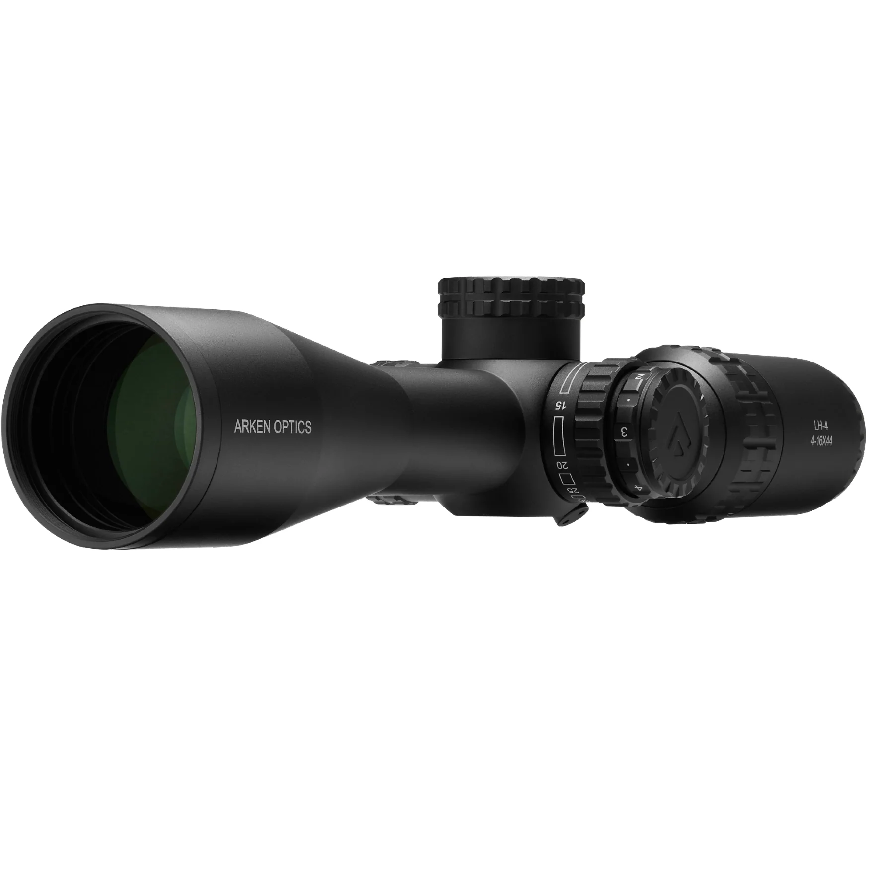 Arken Optics LH-4 4-16x44 FFP Rifle Scope with Illuminated VPR/VHR Reticle and Capped Tool-Less Turrets – 30mm Tube - Image 5