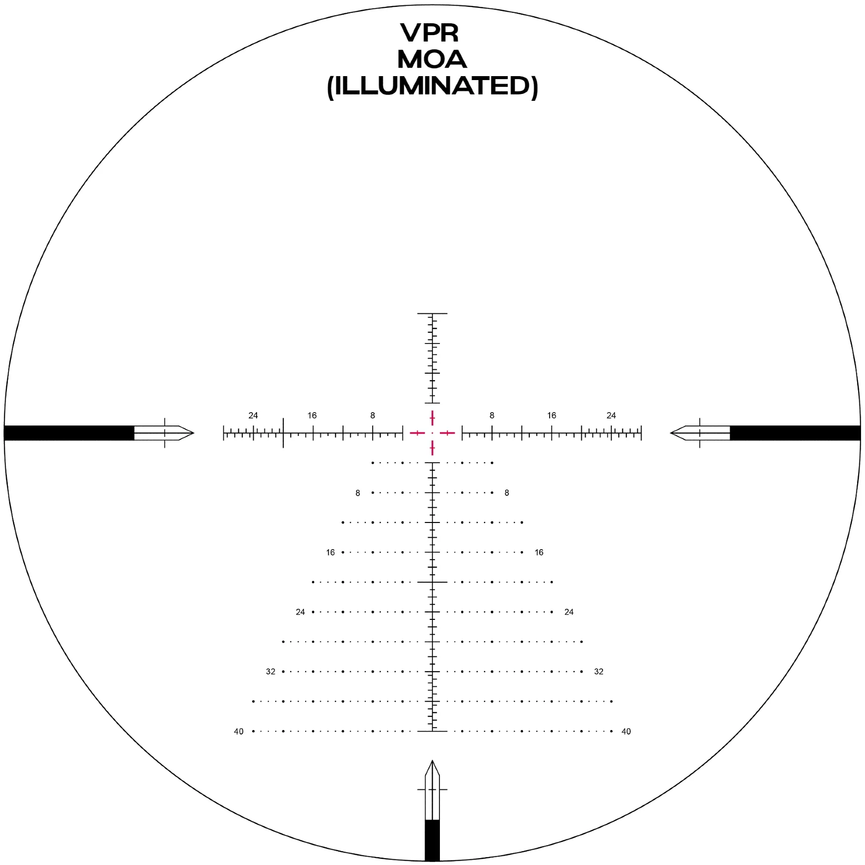 Arken Optics LH-4 4-16x44 FFP Rifle Scope with Illuminated VPR/VHR Reticle and Capped Tool-Less Turrets – 30mm Tube - Image 6