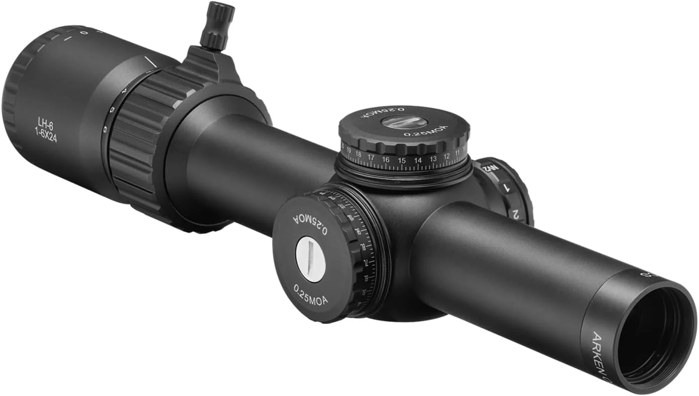 Arken Optics LH-6 1-6x24 Second Focal Plane LPVO 30mm Tube Riflescopes with Illuminated Reticle - Image 3