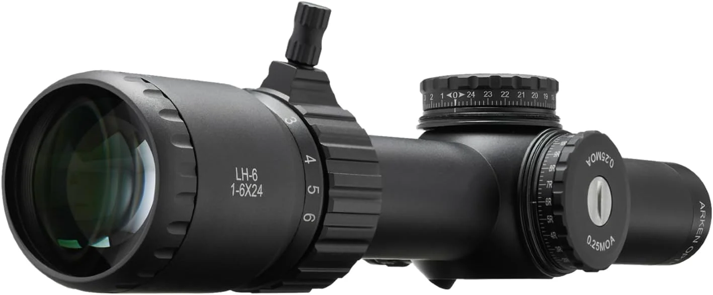 Arken Optics LH-6 1-6x24 Second Focal Plane LPVO 30mm Tube Riflescopes with Illuminated Reticle - Image 4
