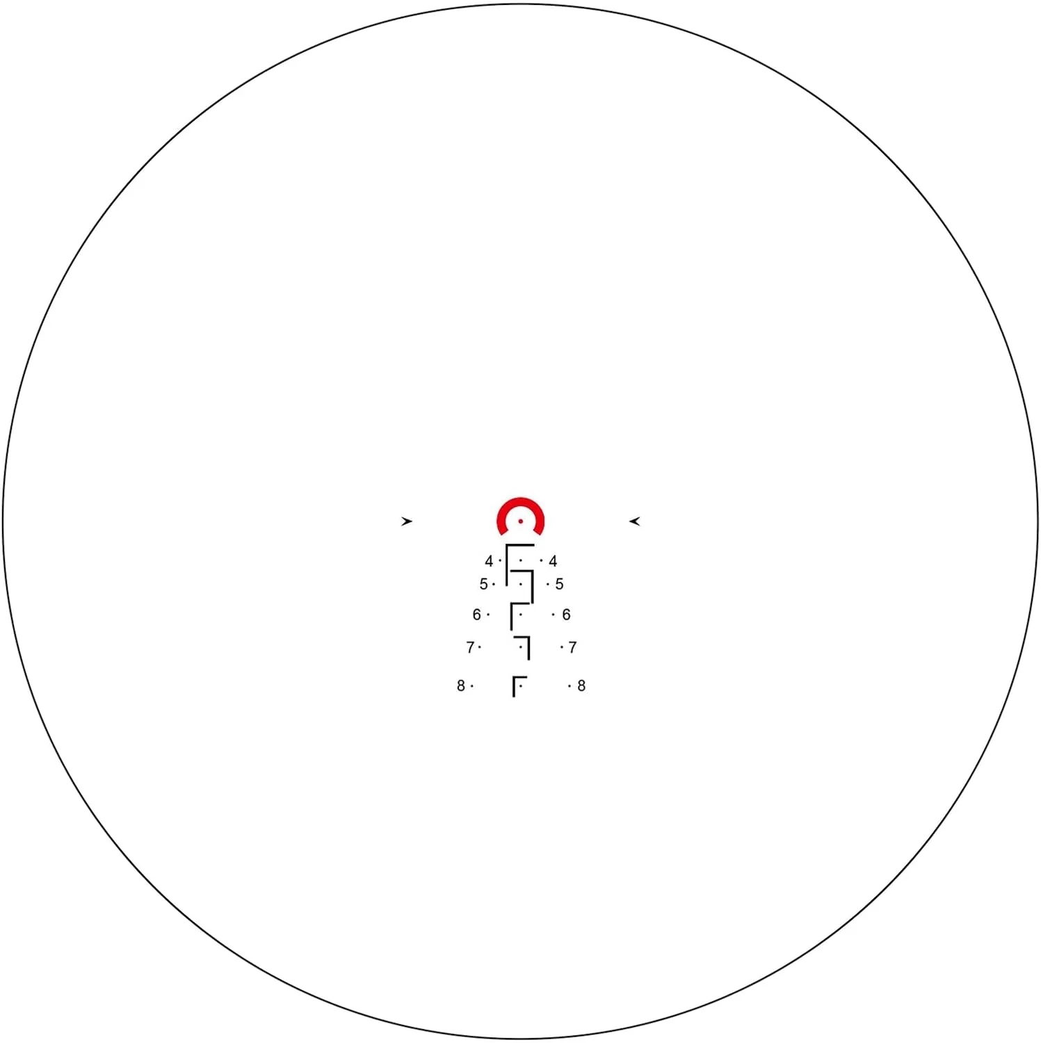 Arken Optics LH-6 1-6x24 Second Focal Plane LPVO 30mm Tube Riflescopes with Illuminated Reticle - Image 7