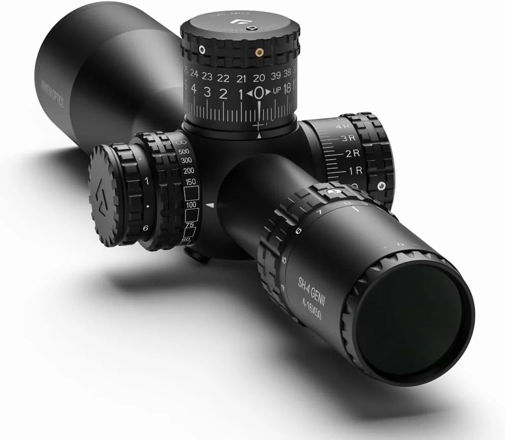 Arken Optics SH-4 4-16X50 GEN2 Rifle Scope FFP VPR Illuminated Reticle with Zero Stop - 34mm Tube