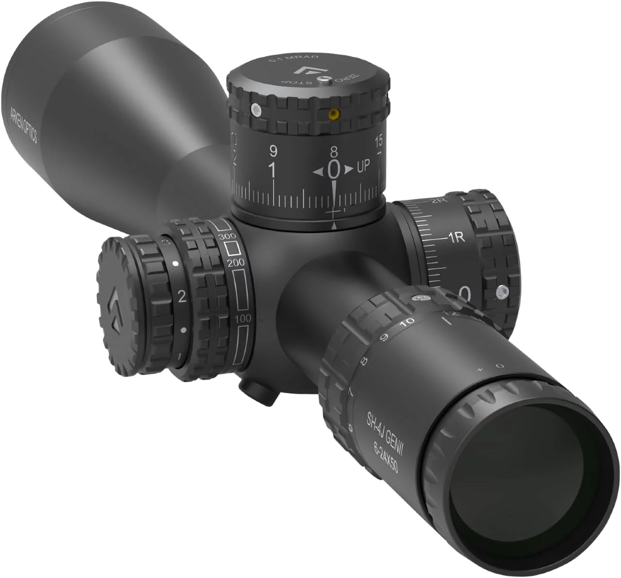 Arken Optics SH-4J 6-24X50 Rifle Scope FFP Illuminated Reticle with Zero Stop 34mm Tube - Image 3