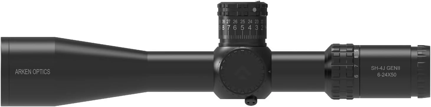 Arken Optics SH-4J 6-24X50 Rifle Scope FFP Illuminated Reticle with Zero Stop 34mm Tube - Image 4