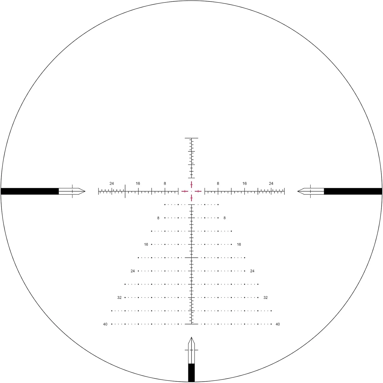 Arken Optics SH-4J 6-24X50 Rifle Scope FFP Illuminated Reticle with Zero Stop 34mm Tube - Image 7