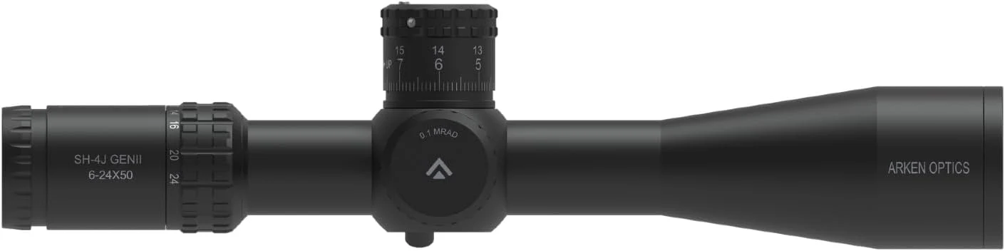 Arken Optics SH-4J 6-24X50 Rifle Scope FFP Illuminated Reticle with Zero Stop 34mm Tube - Image 9