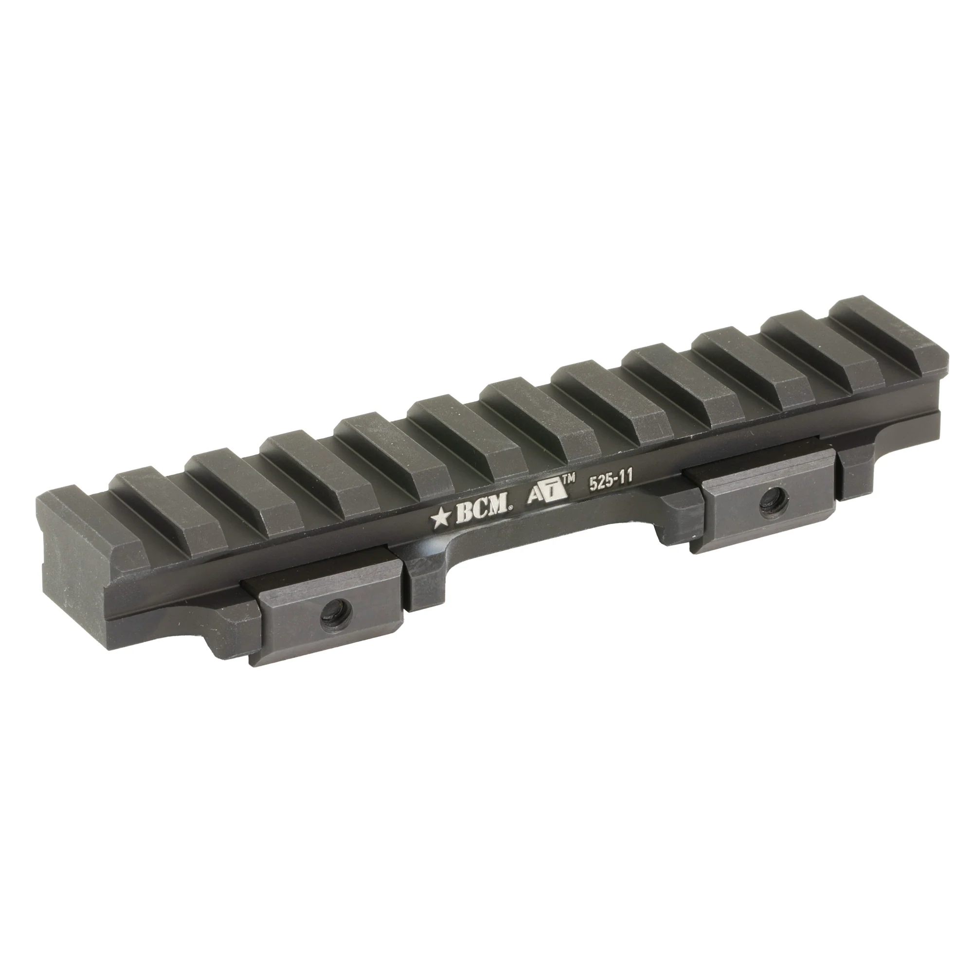 Bravo Company A/T Optic Riser, 11-Slot, Picatinny, Black - BCM-OR-AT-525-11