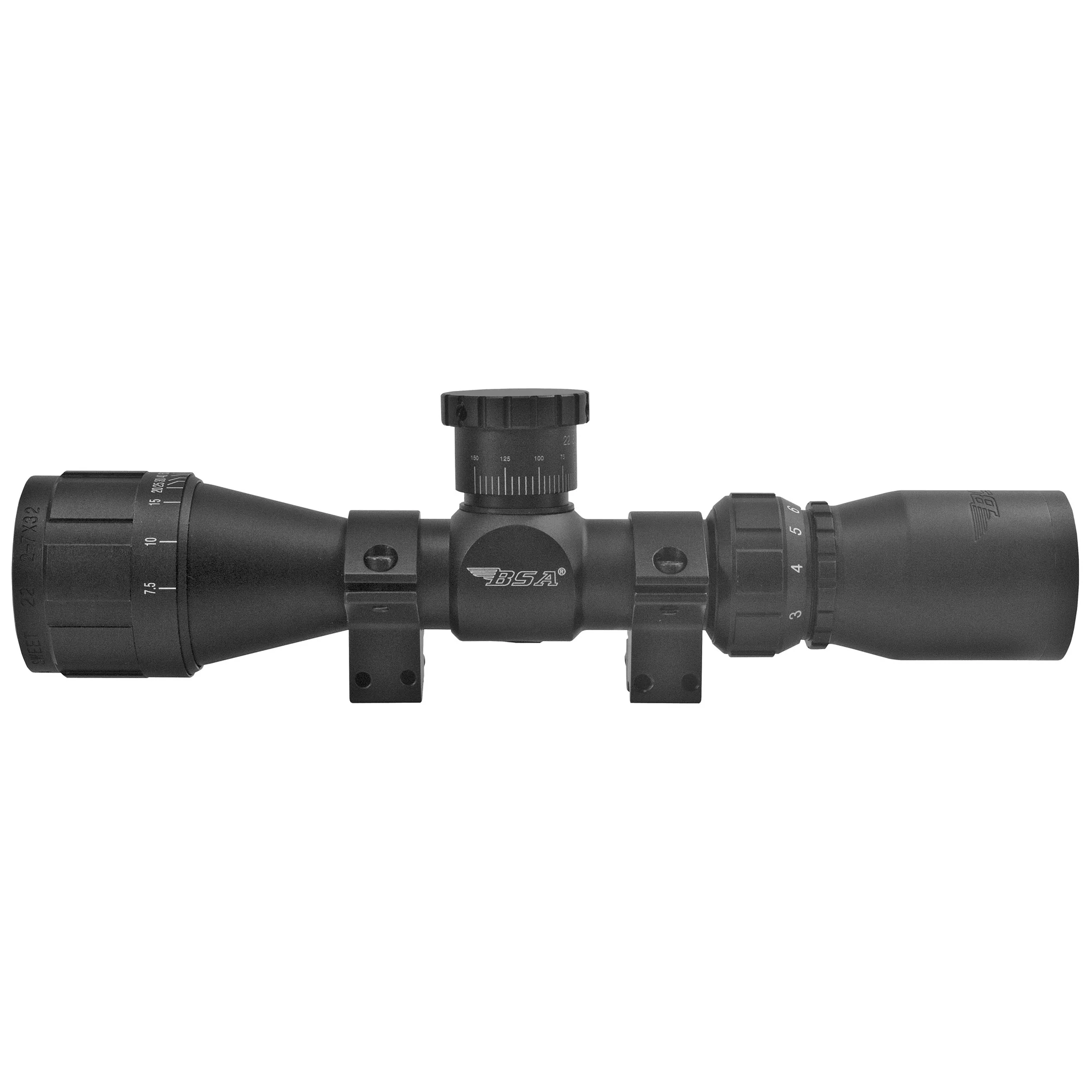 BSA Optics Sweet 22 2-7x32mm AO 1" Rifle Scope - BSA22-27X32AOCWRTB - Image 2