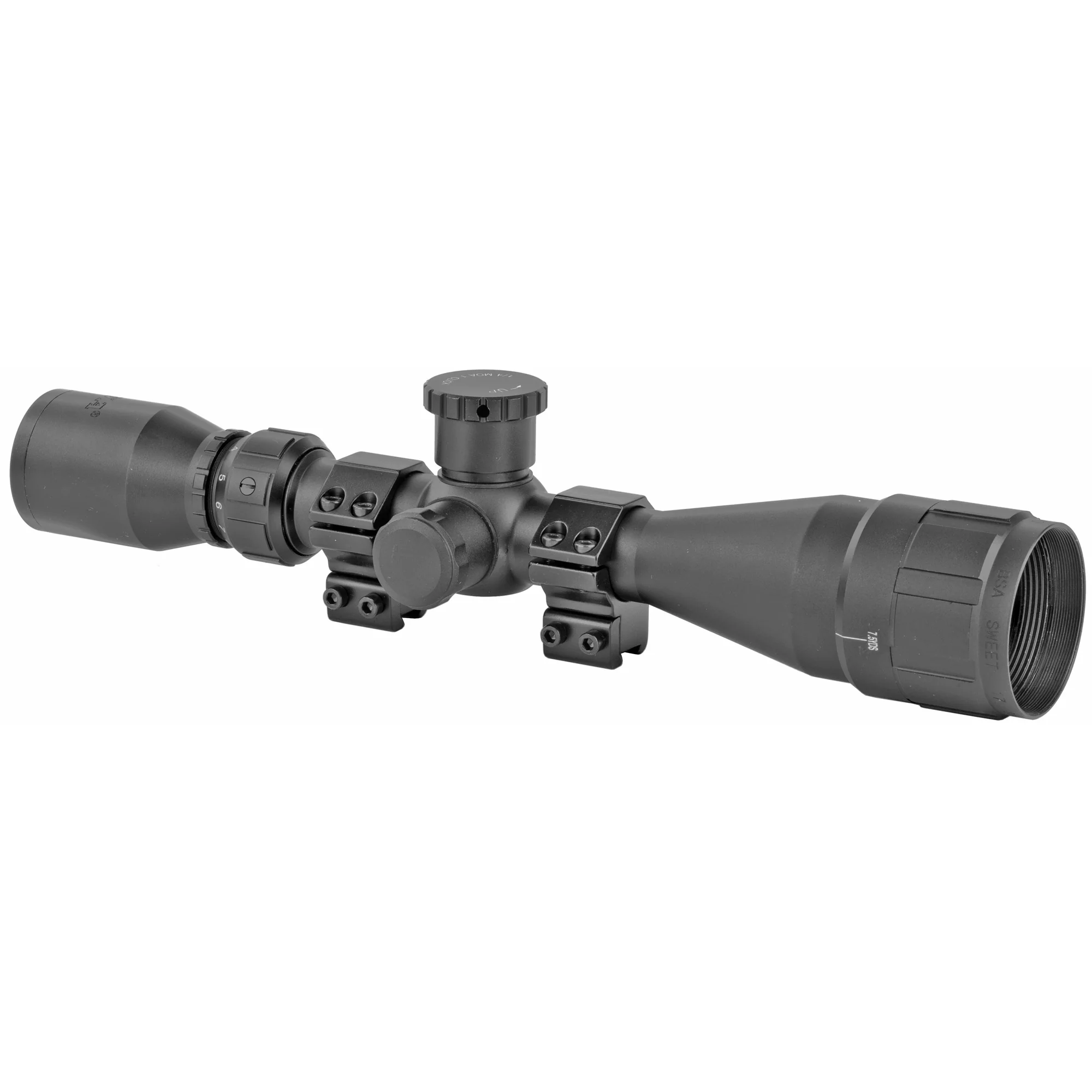 BSA Optics Sweet 17 AO 3-9x40mm .17 HMR Duplex Riflescope w/ Dovetail Rings - BSA17-39X40AOWRTB - Image 2