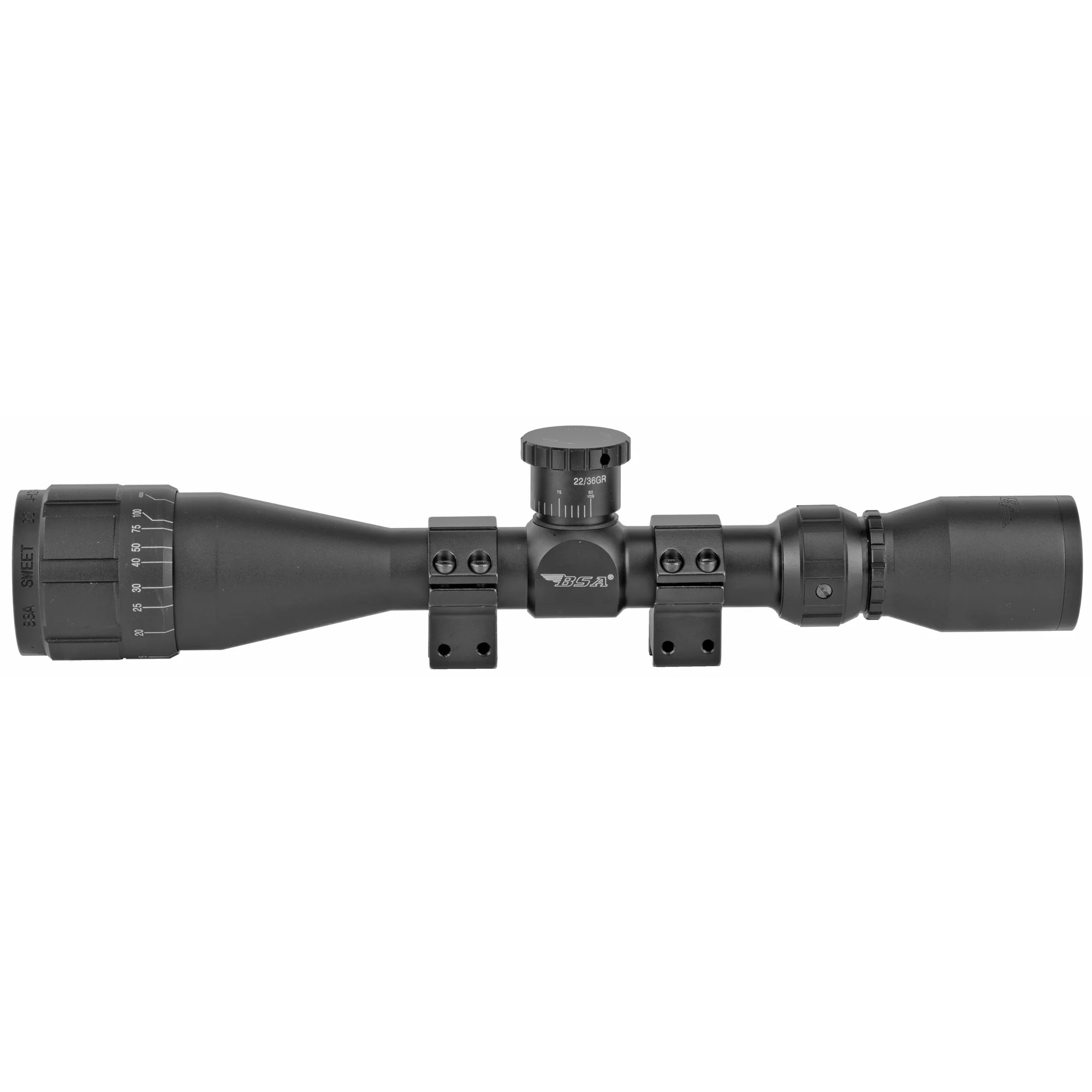 BSA Optics Sweet 22 4-12x40mm AO Rifle Scope with 1-Inch Tube - BSA22-412X40AOWRTB - Image 3