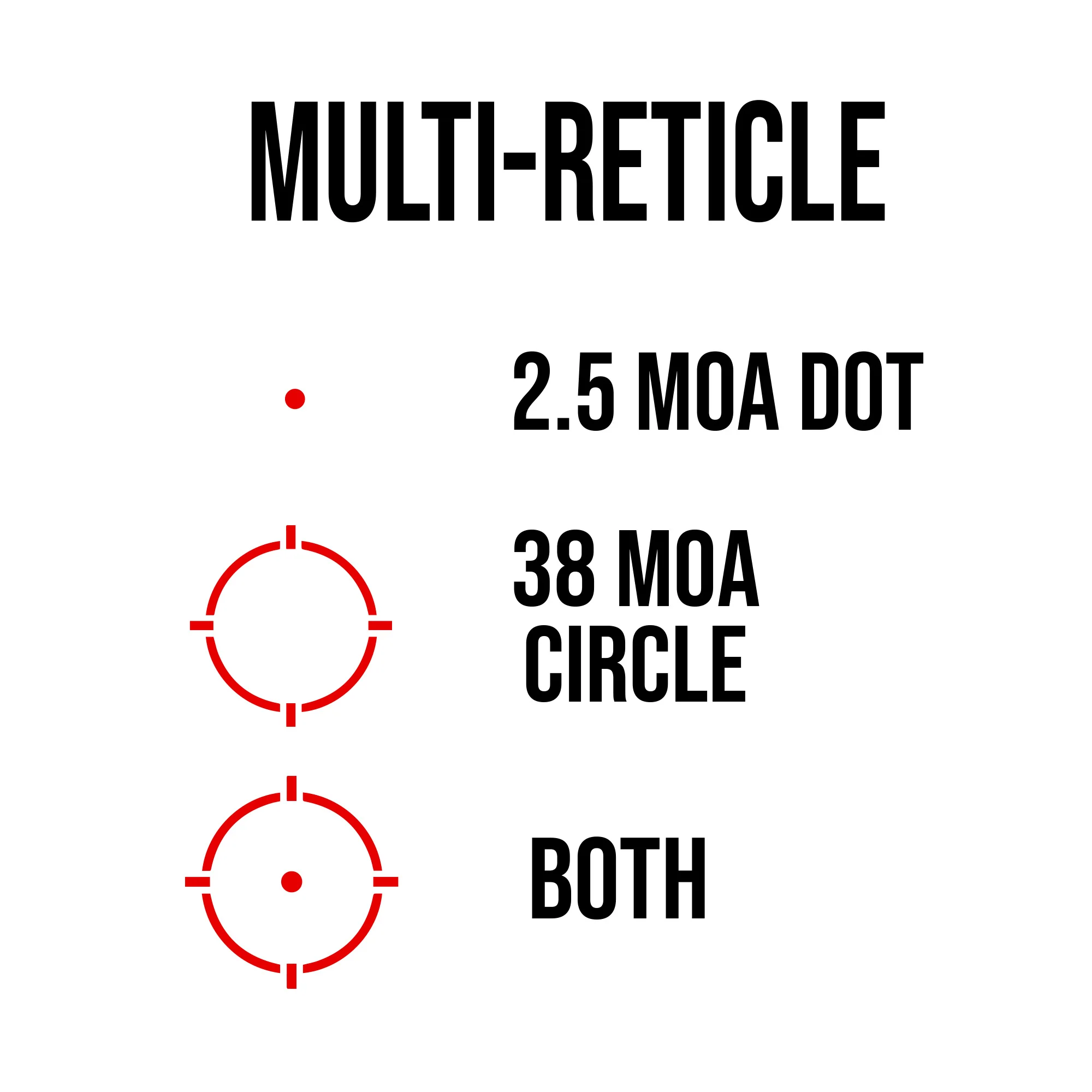 C&H RMSc MAX Red Dot - Large Competition Window RMSc Optic, Multi-Reticle, Shake-Awake - Image 2