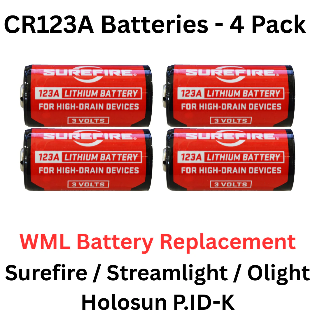 CR123A 3V High-Performance Lithium Battery - For WMLs & Flashlights - Image 2