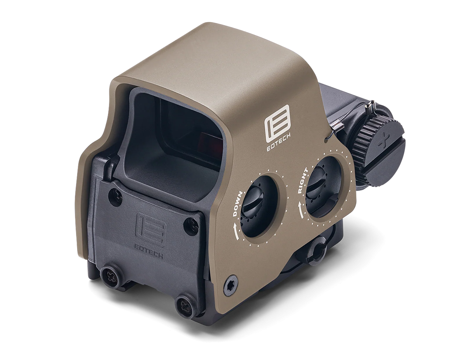 EOTech EXPS2 Black/Tan Holographic Red Dot Sight, 1 MOA Dot, 68 MOA Outer Ring, Quick Release Mount - EXPS2-0 B-T - Image 3