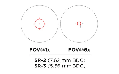 EOTech Vudu 1-6x24mm FFP Illuminated SR2 MOA Reticle 30mm Riflescope - EOVUDU1-6FFPSR2 - Image 4