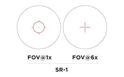 EOTech Vudu 1-6x24mm 30mm FFP SR1 MRAD Illuminated Rifle Scope - EOVUDU1-6FFPSR1 - Image 4