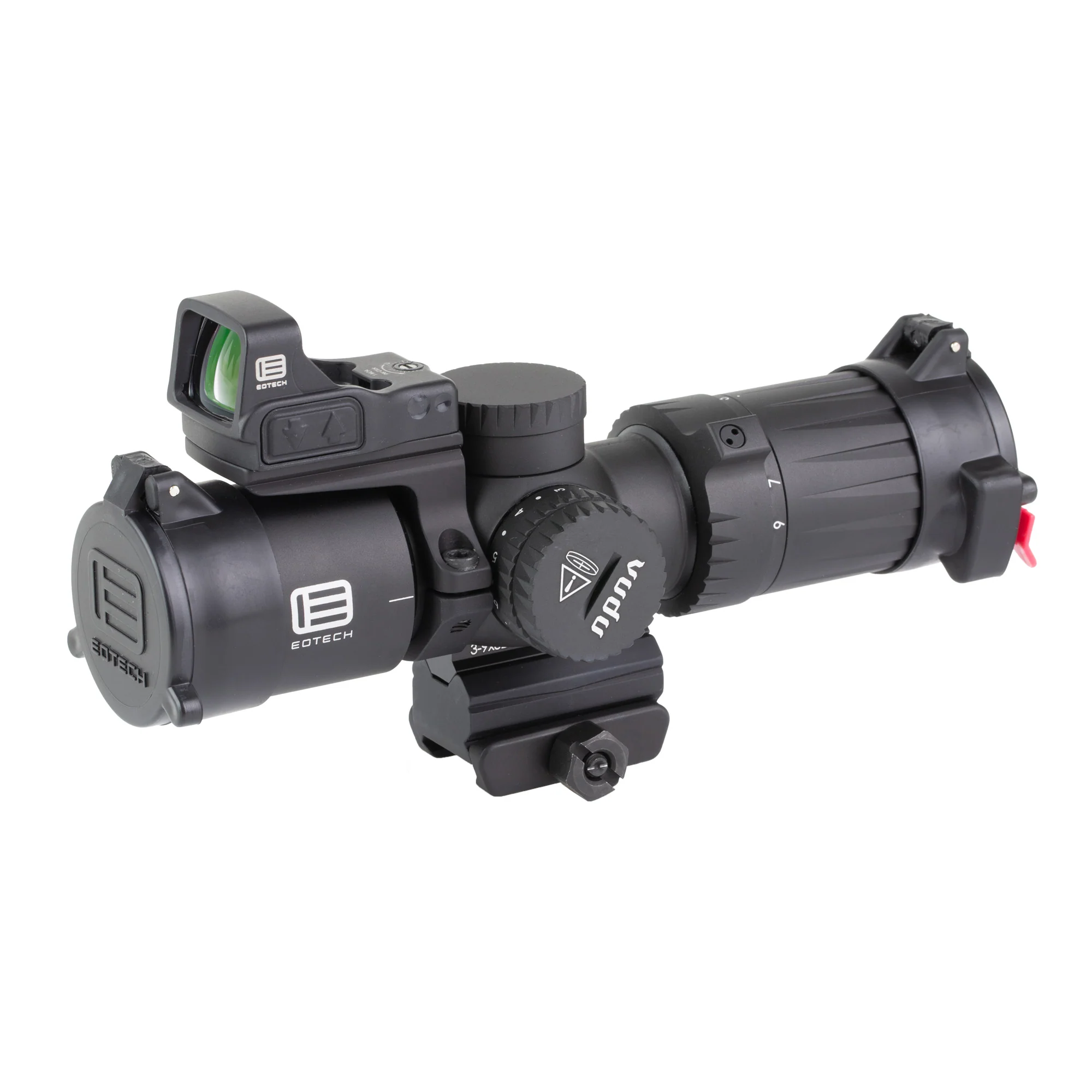 EOTech Vudu Ultra Short 3-9x32mm SFP Illuminated MD6 Riflescope Package w/ EFLX Sight - EOVDU3-9PKG3