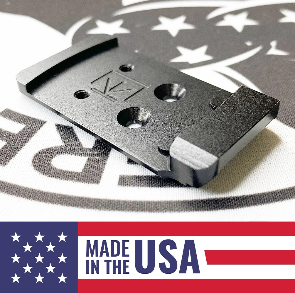 Glock MOS Full Size/Compact to Holosun 407K/507K/EPS/EPS Carry Adapter Plate - DOGTAG - Aluminum - Calculated Kinetics - (Does not fit 10MM) - Image 2