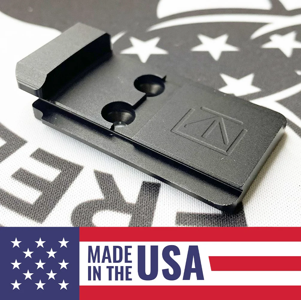 Glock MOS Full Size/Compact to Holosun 509T Adapter Plate - DOGTAG - Aluminum - Calculated Kinetics - (Does not fit 10MM) - Image 2