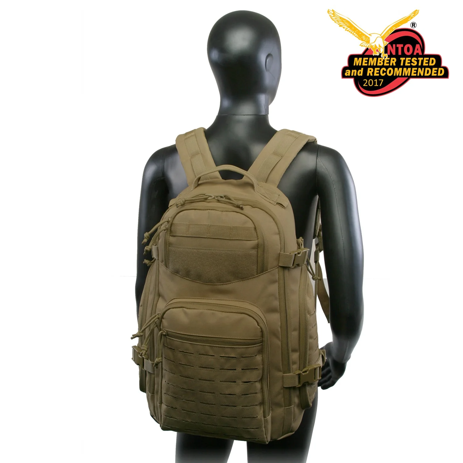Highland Tactical Roger Tactical MOLLE Military Backpack - Image 3