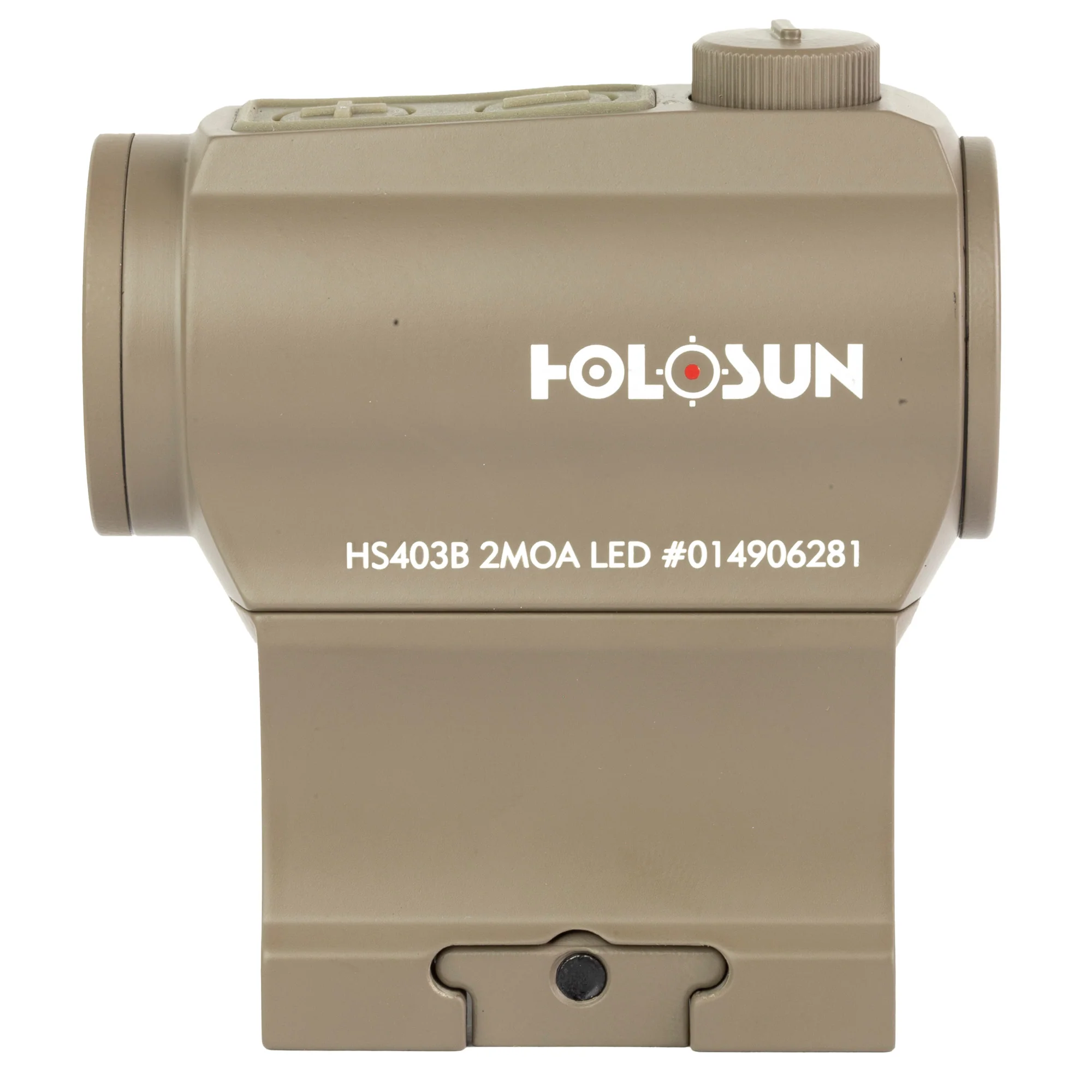 Holosun 403B FDE Red Dot 2 MOA High and Low Mount Bottom Battery Tray - HS403B-FDE - Image 4