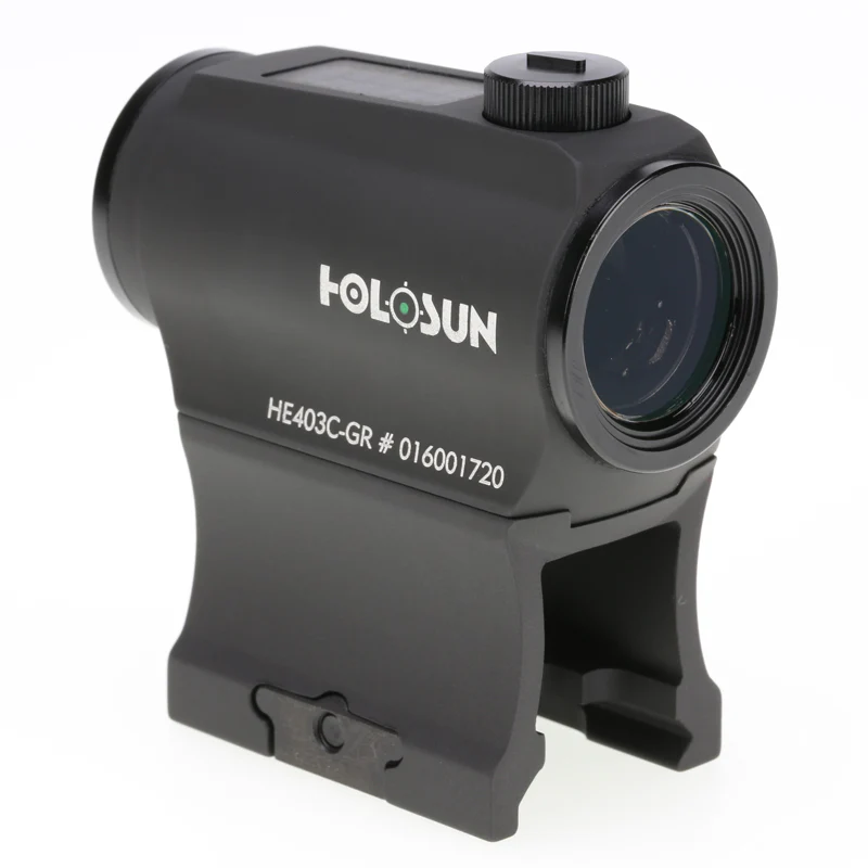 Holosun 403C Green 2MOA Solar with Battery High and Low Mount - HE403C-GR - Image 4