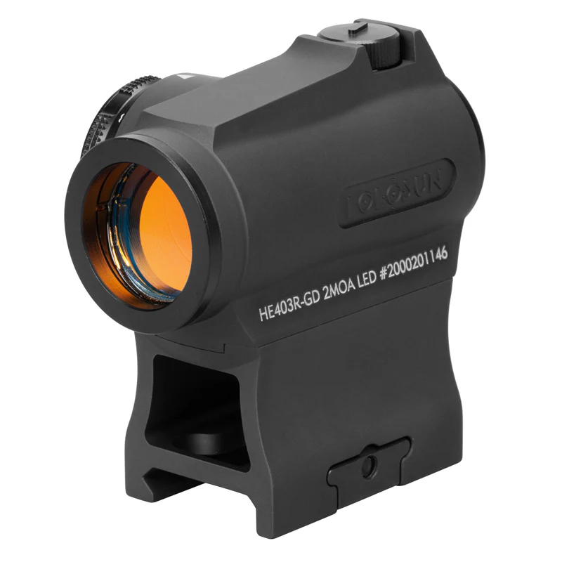 Holosun 403R Gold Dot 2 MOA High and Low Mount Side Battery - HE403R-GD - Image 2