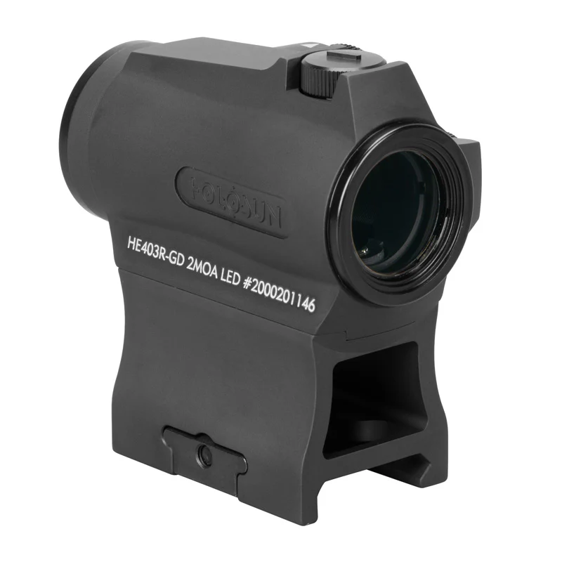 Holosun 403R Gold Dot 2 MOA High and Low Mount Side Battery - HE403R-GD - Image 3