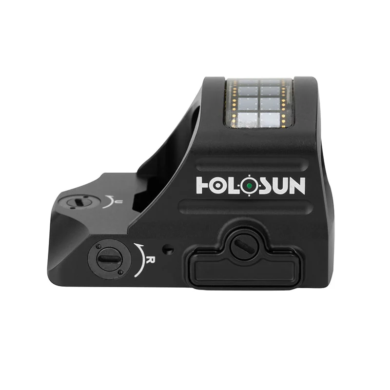 Holosun 407C X2 2 MOA Green Dot, RMR Footprint, Side Battery, Solar Failsafe - HE407C-GR-X2 - Image 2