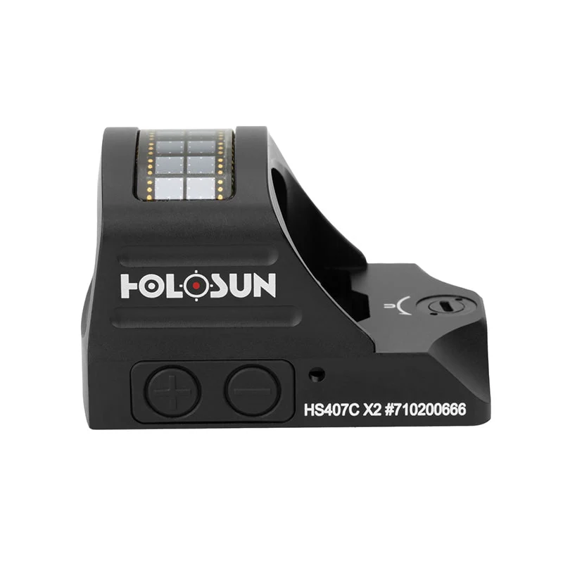 Holosun 407C X2, 2 MOA Red Dot, RMR Footprint, Side Battery, Solar Failsafe - HS407C-X2 - Image 10
