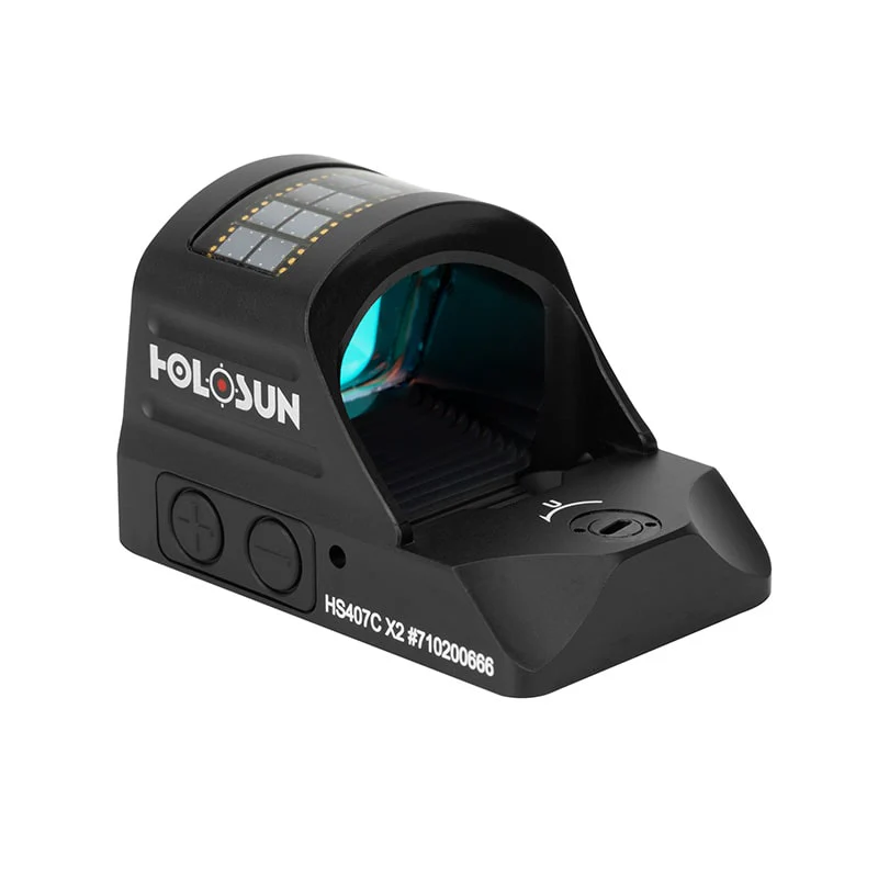 Holosun 407C X2, 2 MOA Red Dot, RMR Footprint, Side Battery, Solar Failsafe - HS407C-X2 - Image 9