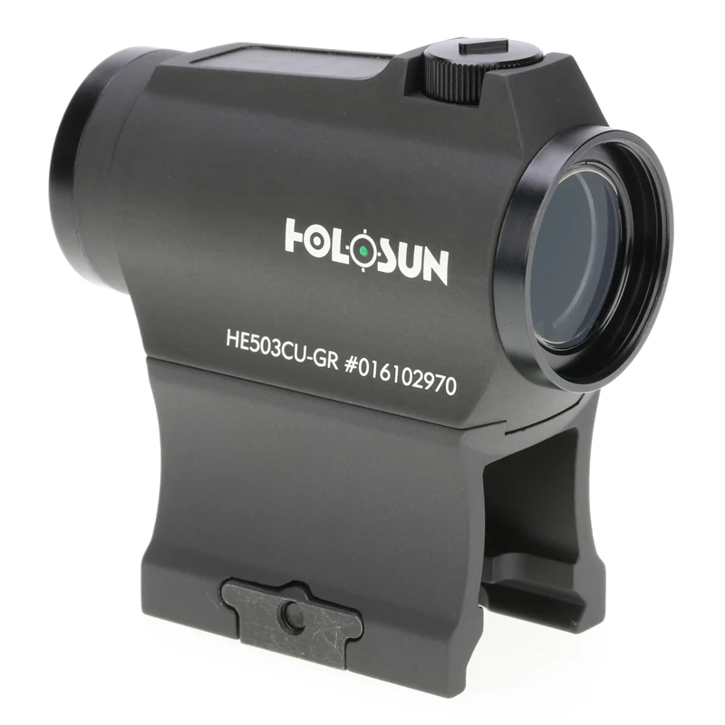 Holosun 503CU Green Dot 2MOA with 65 MOA Circle Solar High and Low Mount - HE503CU-GR - Image 4