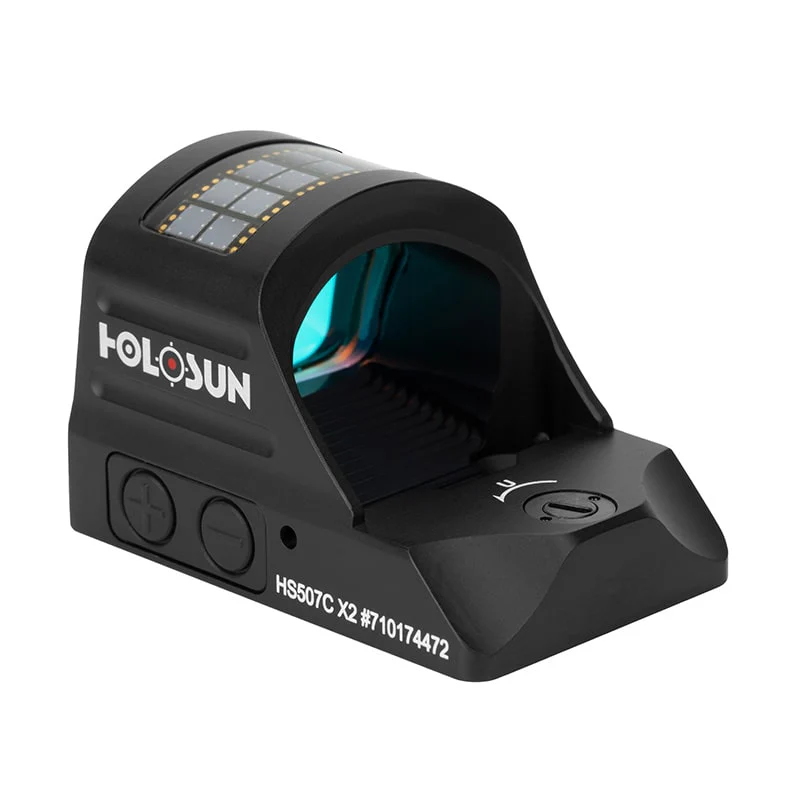 Holosun 507C X2, 32 MOA Ring & 2 MOA Red Dot, RMR Footprint, MRS Reticle, Side Battery, Solar Failsafe - HS507CX2 - Image 11