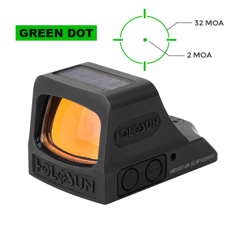 Holosun 508T Green X2 Reflex Sight, MRS Reticle, RMR Footprint - HE508T-GR-X2 - Image 2