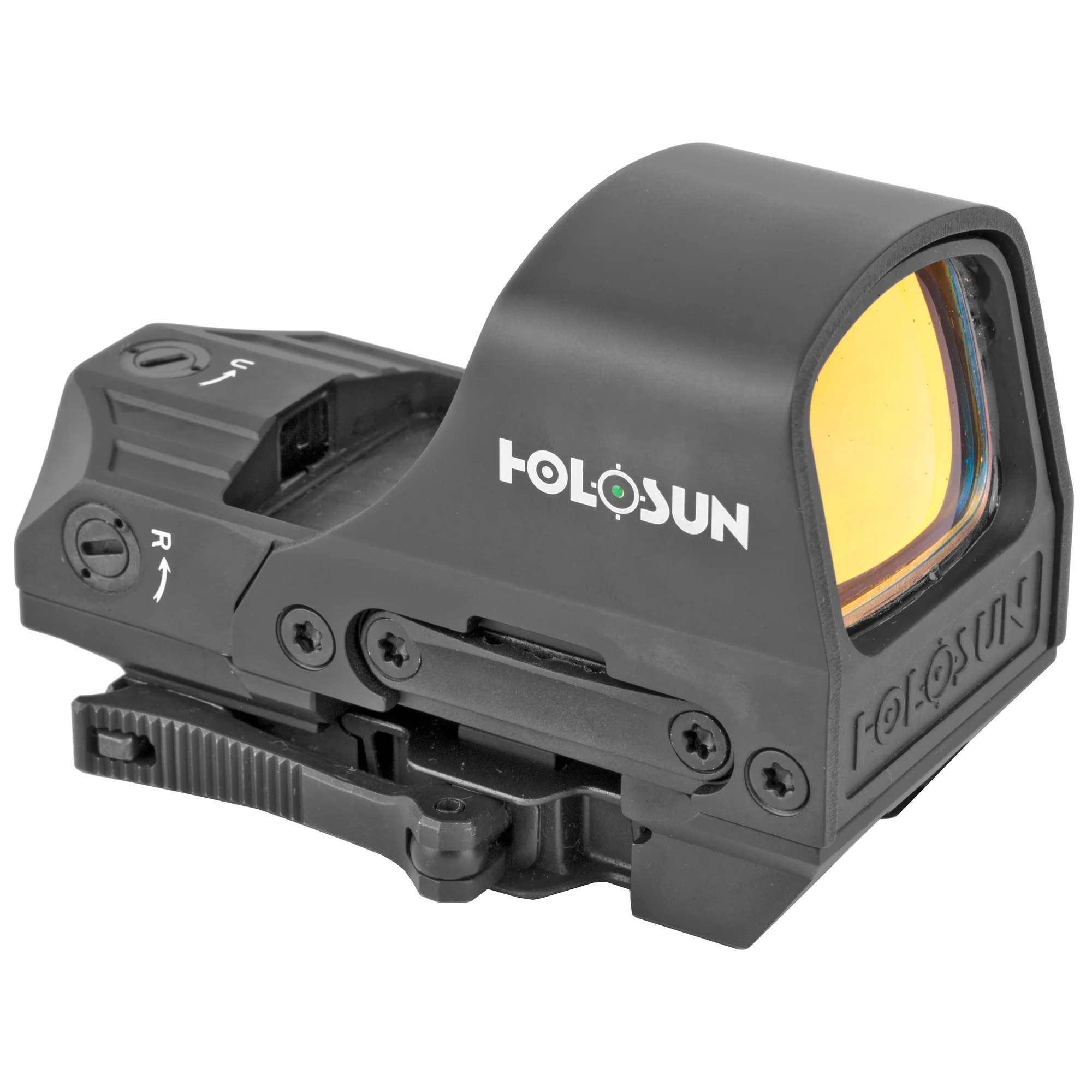 Holosun 510C Green Dot Reflex Sight, 65MOA Circle 2 MOA Dot, Solar with Internal Battery, Quick Release Mount, Protective Hood - HE510C-GR - Image 3