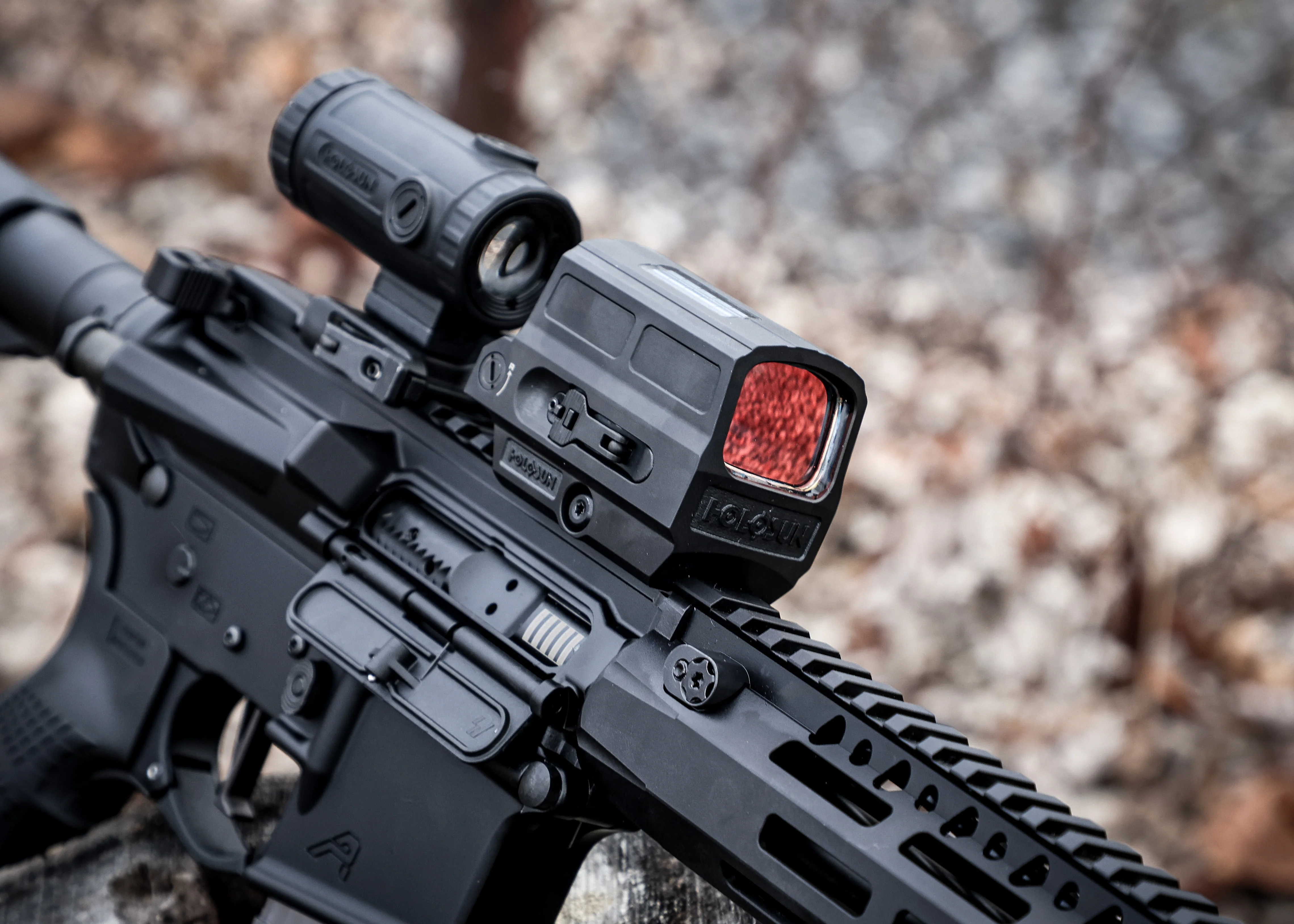 Holosun 512T & HM3XT Titanium Red Dot + 3X Magnifier Combo – The Ultimate Heavy-Duty Titanium Optic Setup - Image 2