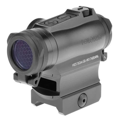 Holosun 515GM Green Dot 2MOA Dot with 65MOA Circle QD Mount Flip Caps - HE515GM-GR - Image 4