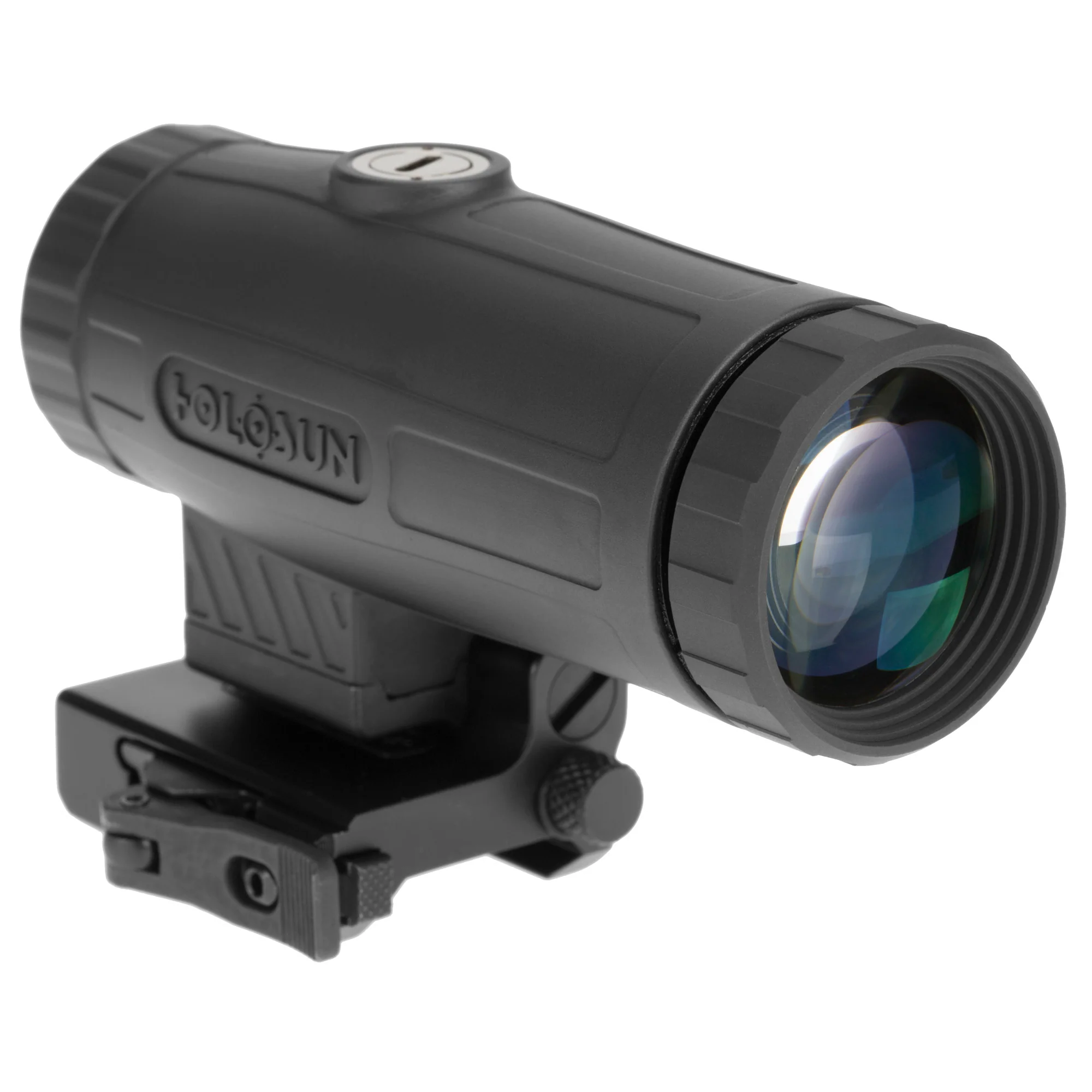 Holosun Magnifier, 3X Power, 28 Objective, QD Mount, 1/3 Riser, Switch To Side, Lens Cloth And Mounting Tool, Black, Aluminum Housing - HM3X - Image 3