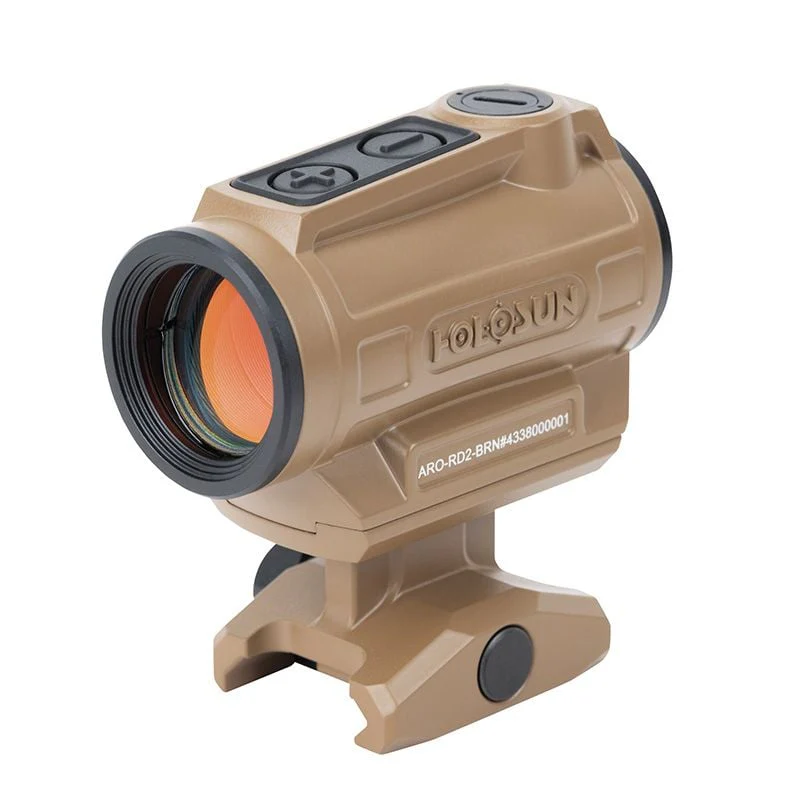 Holosun Brown ARO Red 2MOA Dot Only Reticle 22mm Housing, Shake Awake, 1/3 Co-Witness - ARO-RD2-BRN - Image 2
