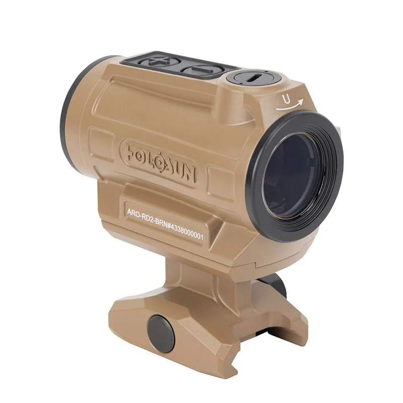 Holosun Brown ARO Red 2MOA Dot Only Reticle 22mm Housing, Shake Awake, 1/3 Co-Witness - ARO-RD2-BRN - Image 3