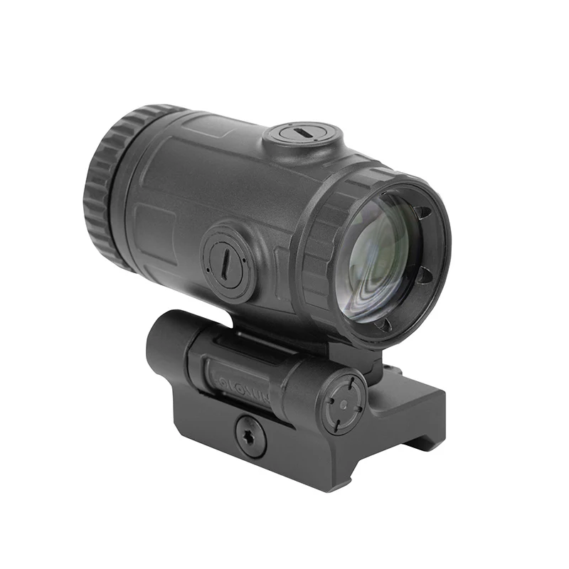 Holosun Compact Magnifier, 3X Power, QD Mount, 1/3 Riser, Switch To Side, Aluminum Housing - HM3X-MICRO - Image 4